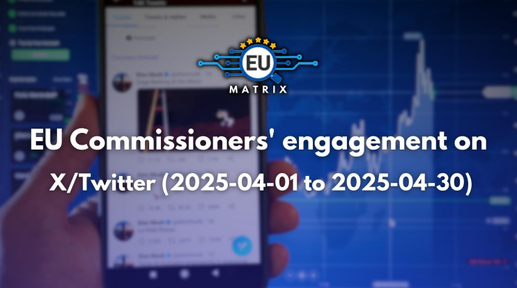 EU Commissioners' engagement on X/Twitter (April 2025)