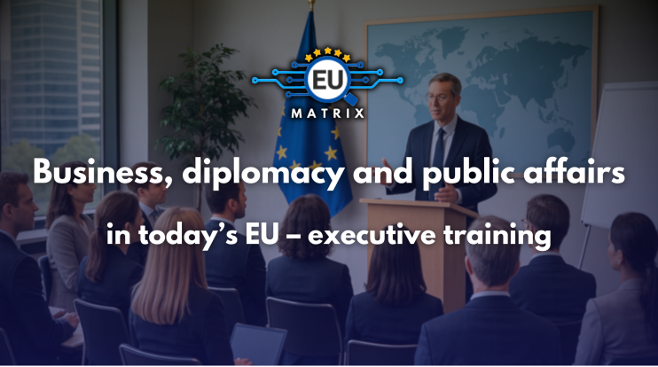 Business, diplomacy and public affairs in today’s EU – executive training