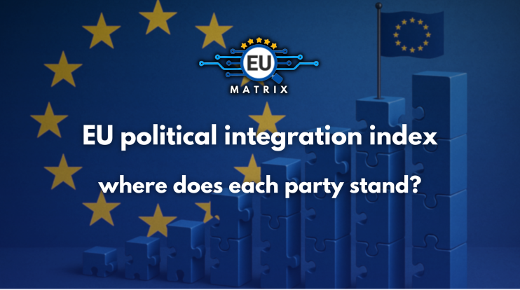 EU political integration index: where does each party stand?